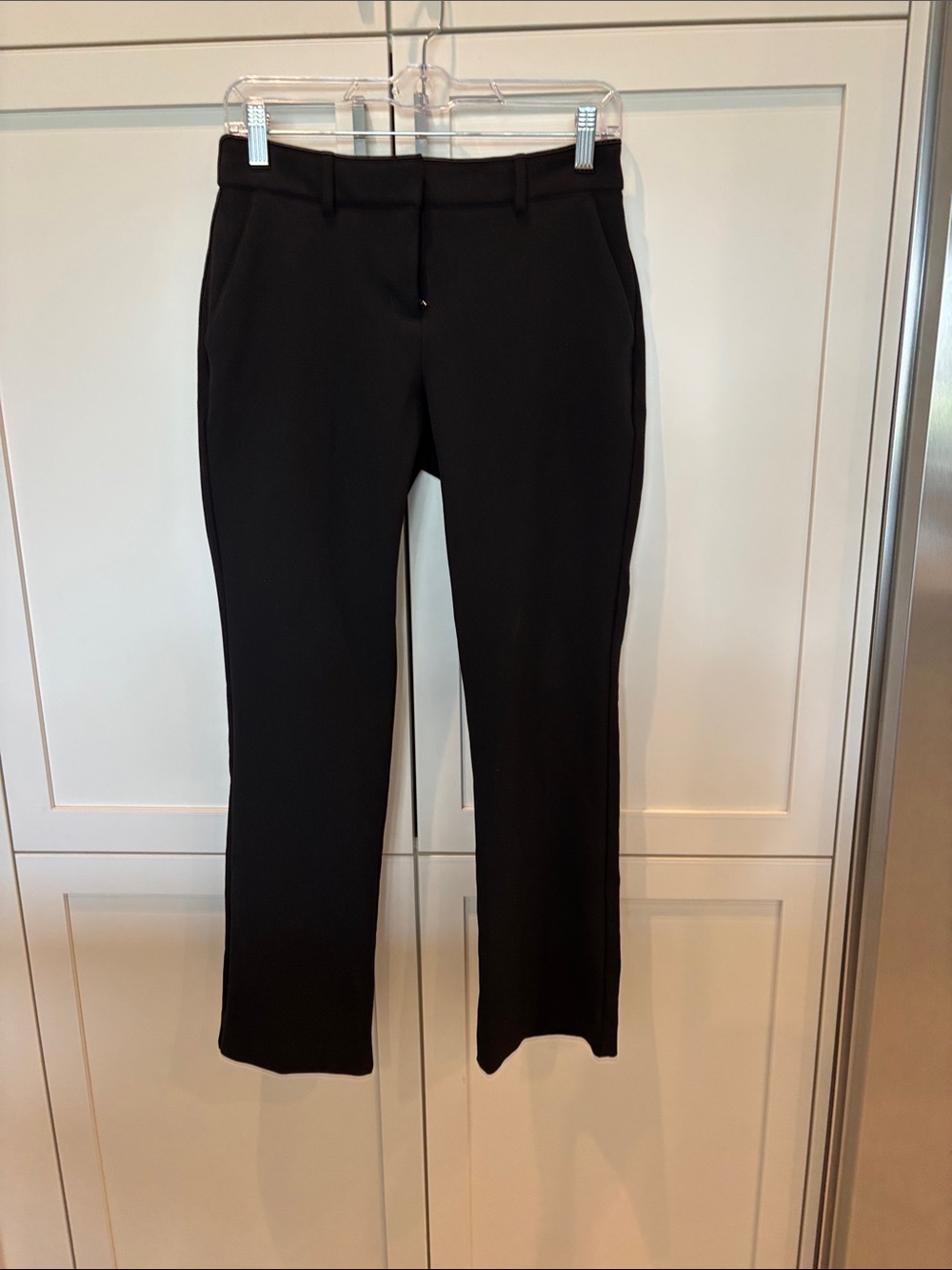 Express Black Straight-Leg Dress Trousers